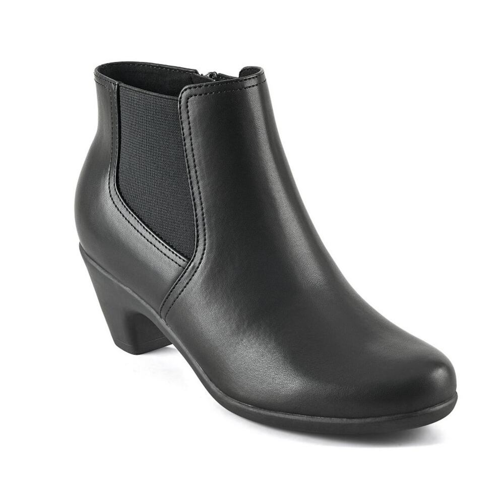 Easy Spirit Caelan Boots 6 Black NWOT Ankle Booties Comfort Heel Dressy